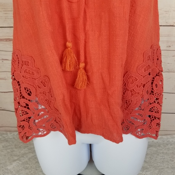 Buckle Flying Tomato Large Lace Tassel Keyhole NWT - Picture 3 of 8